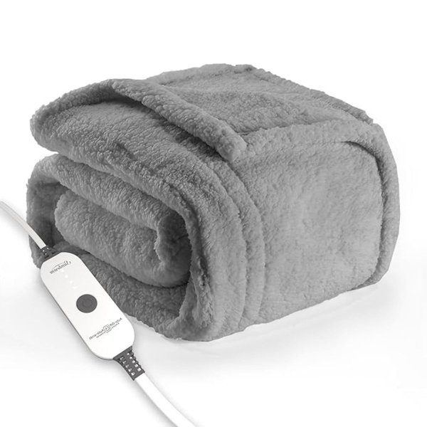 BOPWAY 50"x60" Electric Heated Throw Blanket Wayfair